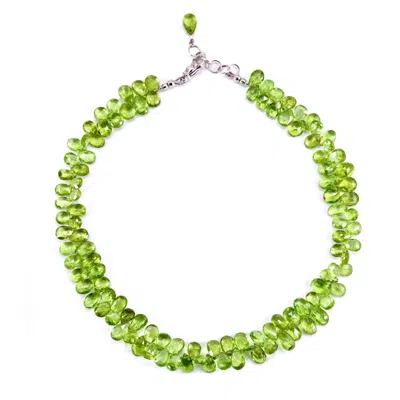 Mineralgems ✩ Studio Women's Green Peridot Drop Choker