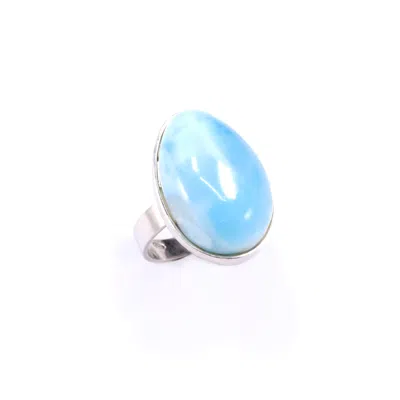 Mineralgems ✩ Studio Women's Light-blue Larimar Ring