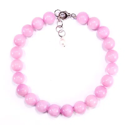 Mineralgems ✩ Studio Women's Pink / Purple Candy Pink Agate Statement Necklace