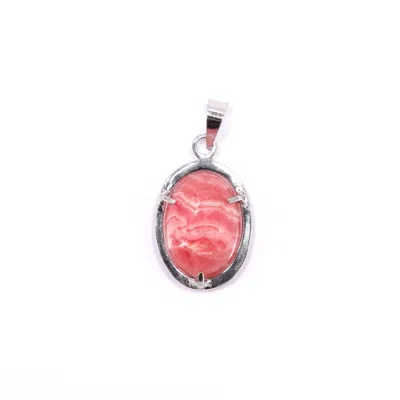Mineralgems ✩ Studio Women's Pink Rhodochrosite Pendant With Sterling Silver Chain