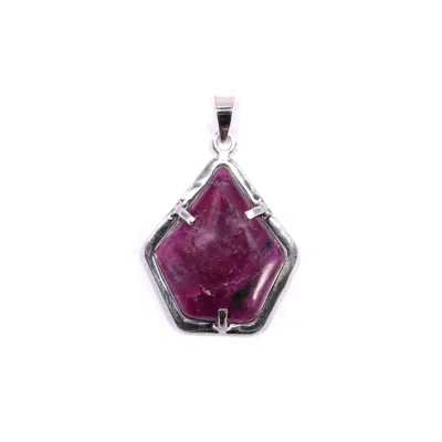 Mineralgems ✩ Studio Women's Red Ruby Pendant With Sterling Silver Chain