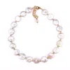 Mineralgems ✩ Studio Women's White Choker With Flat Pearls