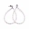Mineralgems ✩ Studio Women's White Mini Pearl Hoop Earrings