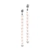 Mineralgems ✩ Studio Women's White / Silver Pearl Thread Earrings