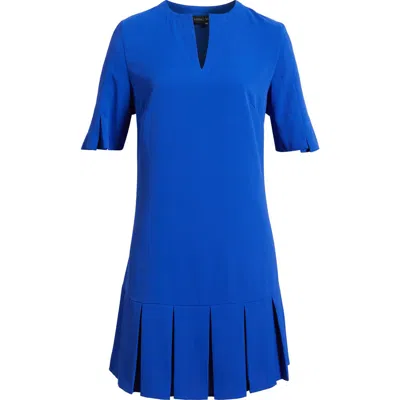Ming Wang A Line Pleated Dress