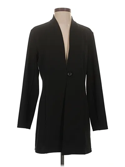 Pre-owned Ming Wang Blazer Jacket In Black