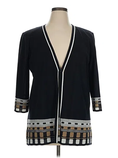 Pre-owned Ming Wang Blazer Jacket In Black