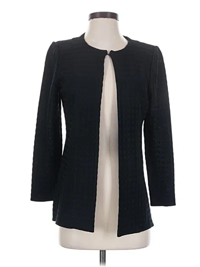 Pre-owned Ming Wang Blazer Jacket In Black