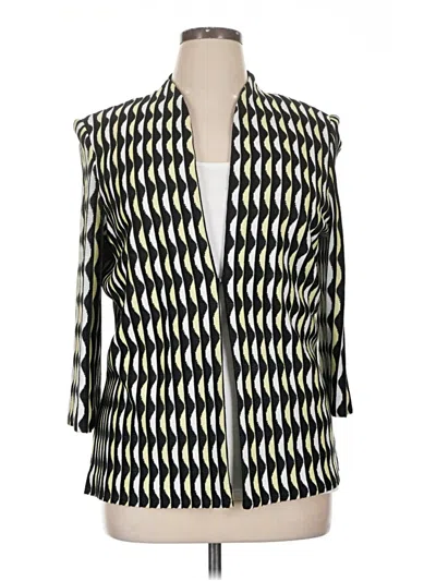 Pre-owned Ming Wang Blazer Jacket In Green