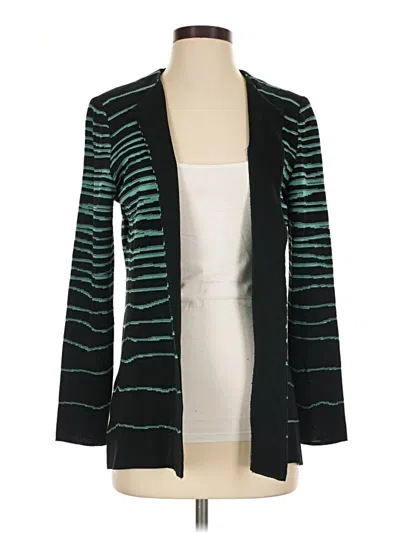Pre-owned Ming Wang Blazer Jacket In Teal