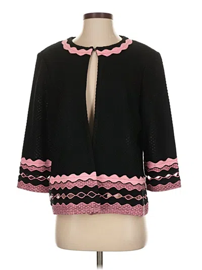 Pre-owned Ming Wang Cardigan Sweater In Black