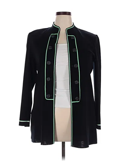 Pre-owned Ming Wang Cardigan Sweater In Black