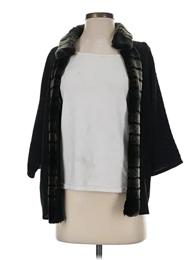 Pre-owned Ming Wang Cardigan Sweater In Black