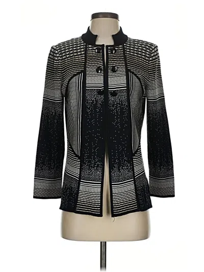 Pre-owned Ming Wang Cardigan Sweater In Black