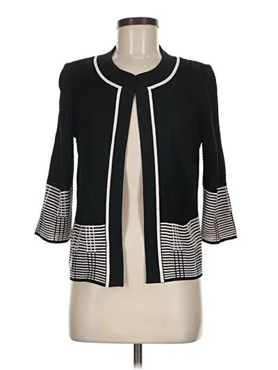 Pre-owned Ming Wang Cardigan Sweater In Black