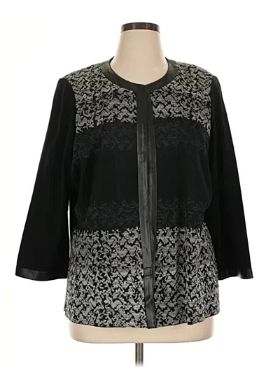 Pre-owned Ming Wang Cardigan Sweater In Black