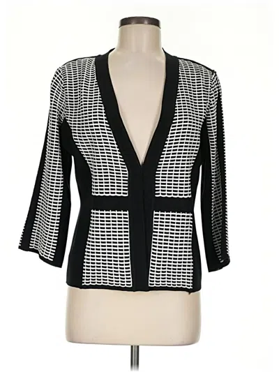 Pre-owned Ming Wang Cardigan Sweater In Black