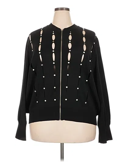 Pre-owned Ming Wang Cardigan Sweater In Black