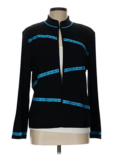 Pre-owned Ming Wang Cardigan Sweater In Blue