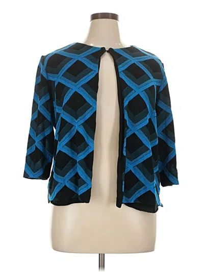 Pre-owned Ming Wang Cardigan Sweater In Blue