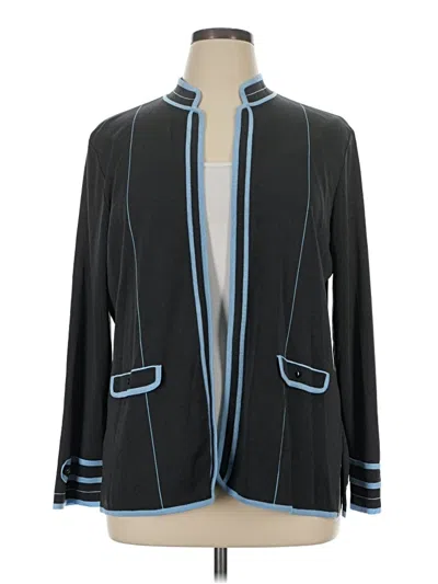 Pre-owned Ming Wang Cardigan Sweater In Blue