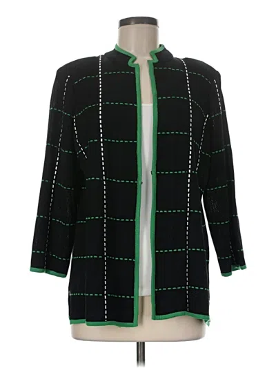 Pre-owned Ming Wang Cardigan Sweater In Green