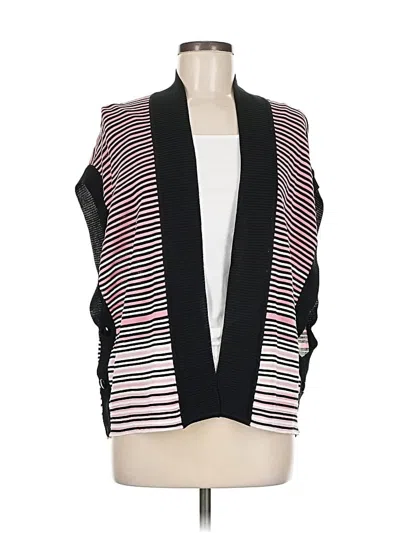 Pre-owned Ming Wang Cardigan Sweater In Pink