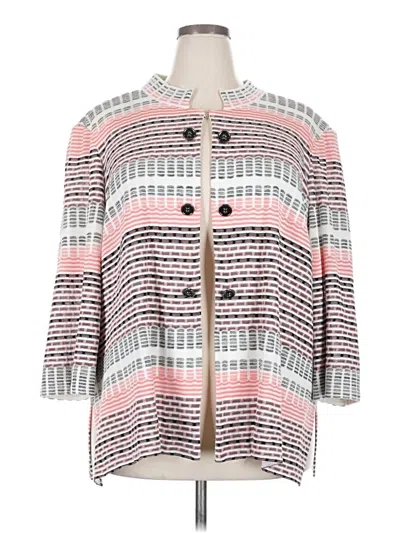 Pre-owned Ming Wang Cardigan Sweater In Pink