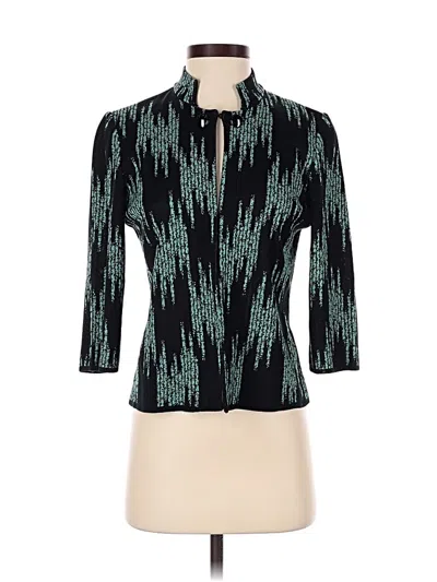 Pre-owned Ming Wang Cardigan Sweater In Teal
