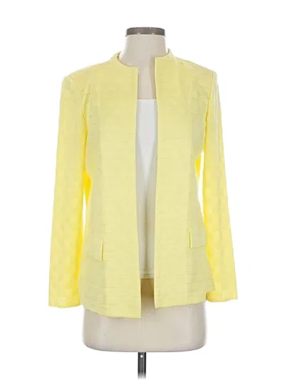 Pre-owned Ming Wang Cardigan Sweater In Yellow