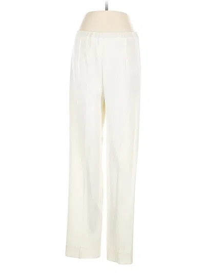 Pre-owned Ming Wang Casual Pants In White