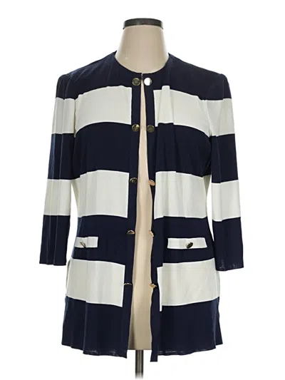Pre-owned Ming Wang Coat In Blue