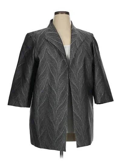 Pre-owned Ming Wang Coat In Gray