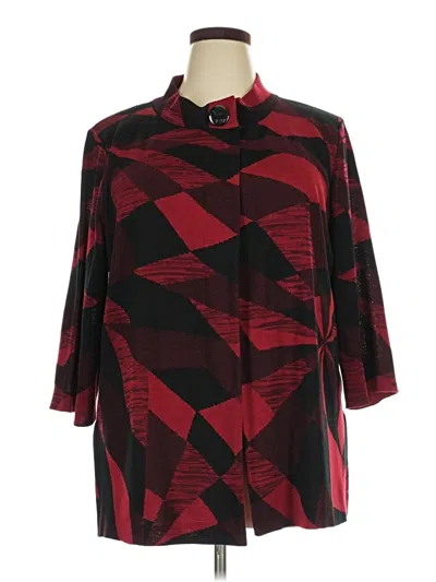 Pre-owned Ming Wang Coat In Red
