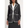 Ming Wang Contrast Detail Jacket