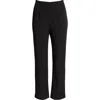 Ming Wang Deco Pintuck Crepe Pants In Black