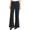 Ming Wang Deco Wide Leg Stretch Crepe Pants In Black