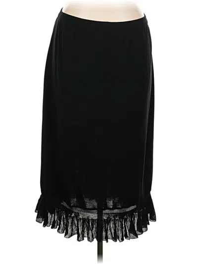 Pre-owned Ming Wang Formal Skirt In Black