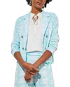 Ming Wang Lapel Collar Knit Jacket