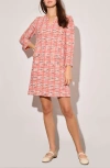 Ming Wang Plaid Knit Sheath Dress In Pink