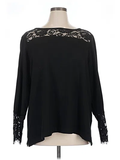 Pre-owned Ming Wang Pullover Sweater In Black