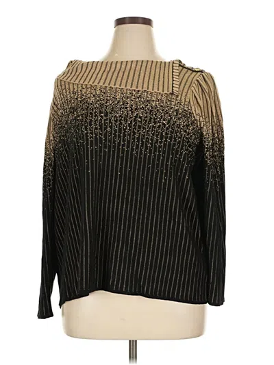 Pre-owned Ming Wang Pullover Sweater In Black