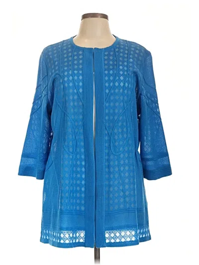 Pre-owned Ming Wang Raincoat In Blue