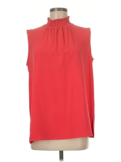 Pre-owned Ming Wang Sleeveless Blouse In Red
