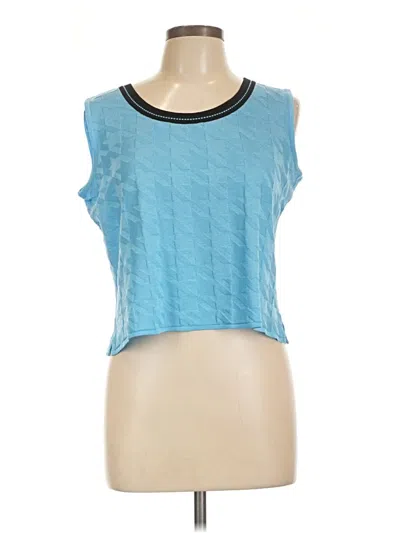 Pre-owned Ming Wang Sleeveless T-shirt In Blue