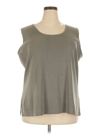 Pre-owned Ming Wang Sleeveless T-shirt In Gray