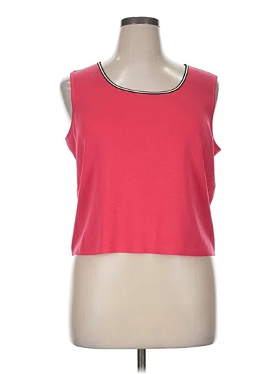 Pre-owned Ming Wang Sleeveless T-shirt In Pink