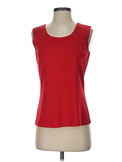 Pre-owned Ming Wang Sleeveless T-shirt In Red