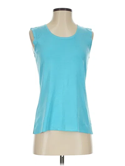 Pre-owned Ming Wang Sleeveless T-shirt In Teal