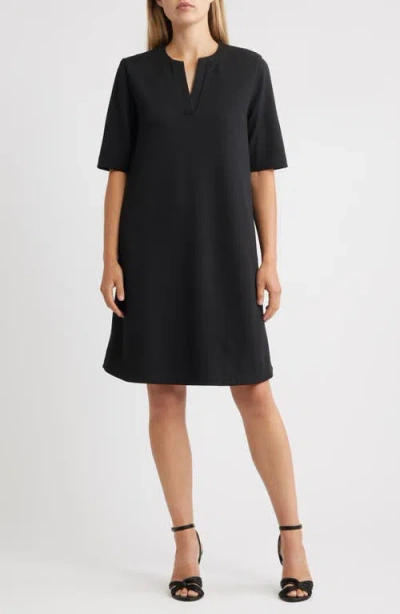 Ming Wang Stretch Crepe A-line Dress